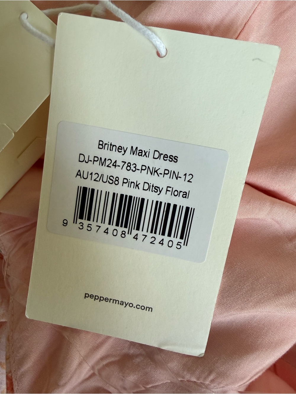 Peppermayo Britney Maxi Dress - Pink Ditsy Floral NWT - Picture 12 of 14
